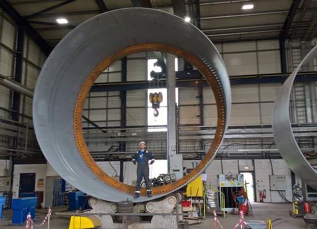 Offshore towers rolling in Scotland