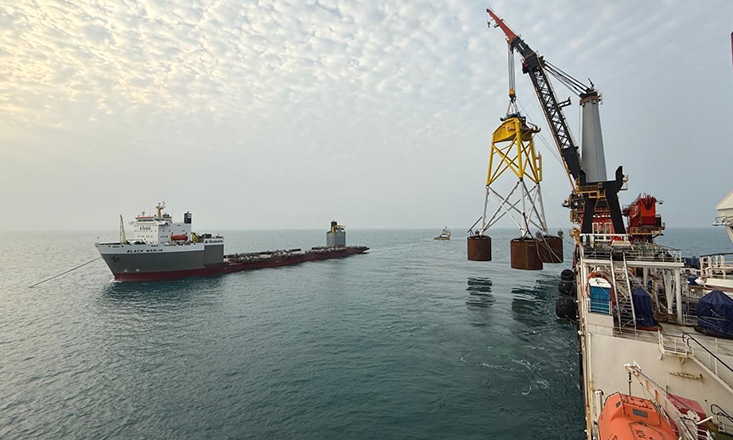 Orsted installs first foundation at Changhua 2b&4 Orsted installs first foundation at Changhua 2b&4