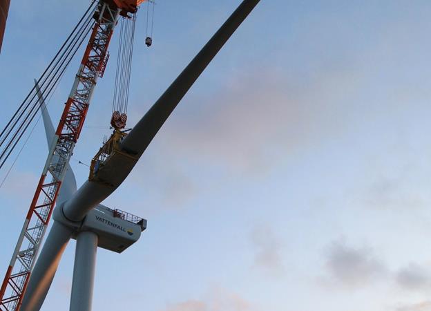 Turbines rise at Horns Rev 3