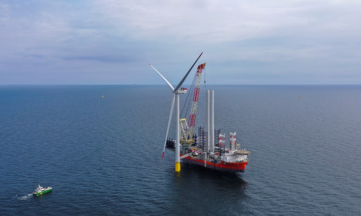 First turbine up at Baltic Power wind farm First turbine up at Baltic Power wind farm