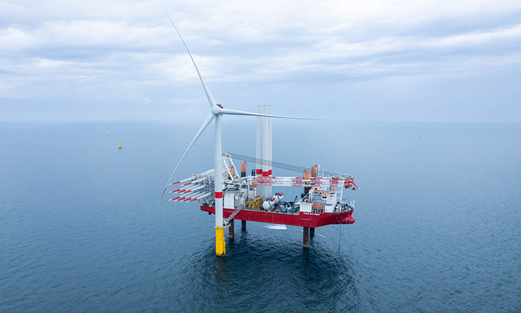 First turbine up at 496MW French offshore wind farm