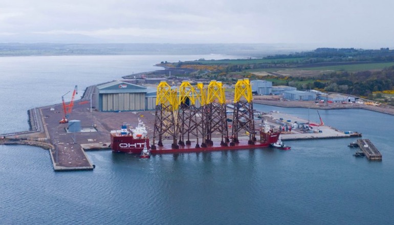 First Moray East jackets land at Nigg