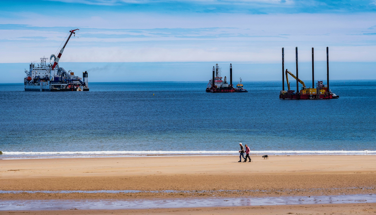 ESB books €106m impairment over NNG delays Neart na Gaoithe installs first export cable