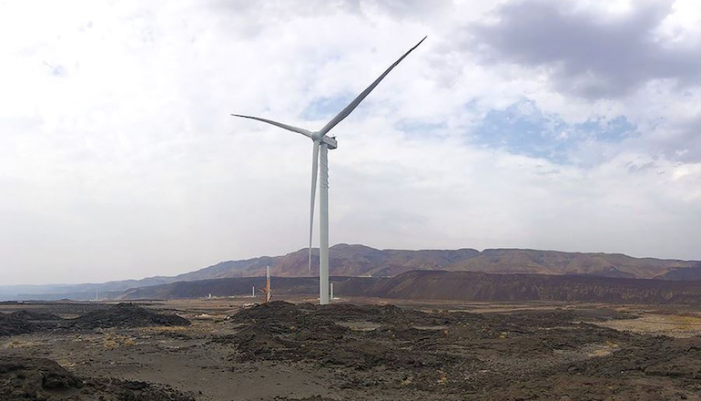 Siemens Gamesa installs first turbine in Djibouti Siemens Gamesa installs first turbine in Djibouti