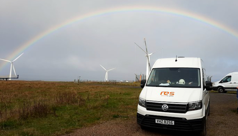 TRIG sells Scottish onshore arrays RES's asset management and O&M teams worked over the weekend to complete yaw ring replacement at the Forss wind farm in Scotland despite wet weather