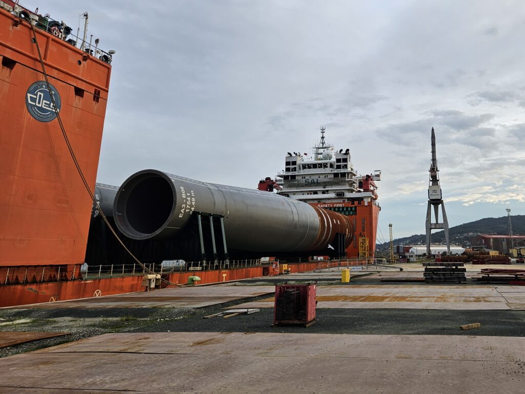 Navantia-Windar alliance completes EA3 monopiles