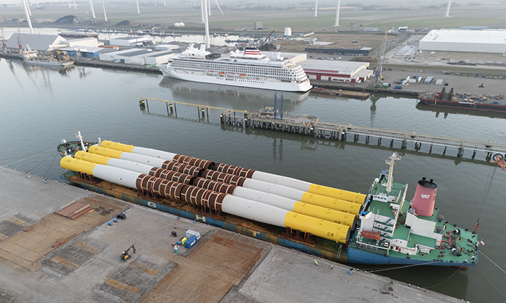 First foundations arrive for 1.6GW Nordseecluster First foundations arrive for 1.6GW Nordseecluster