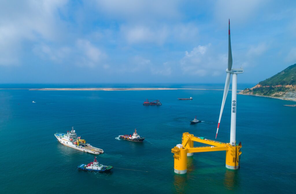 China’s first deep-sea floating wind power equipment "Fuyao", with a 6.2MW typhoon-resistant wind turbine, will be tested in Luodousha sea area where the average water depth is 65 metres in south China’s Guangdong region, according to Chinese state media. China's first deep-sea floating wind power equipment "Fuyao"