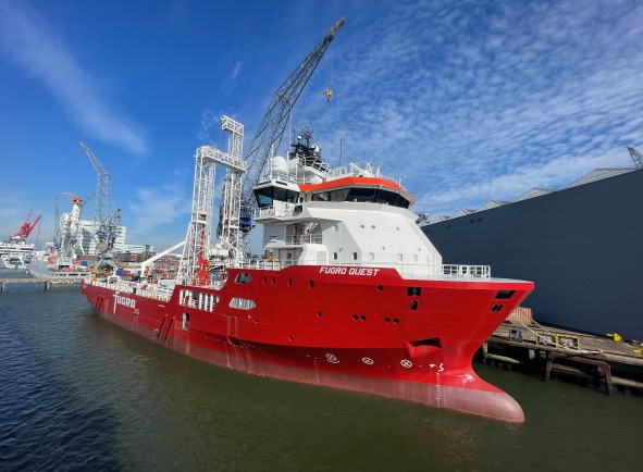 Fugro launches new geotechnical survey vessel