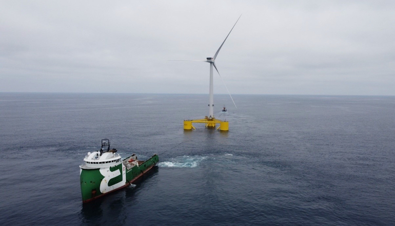Fugro provided positioning support for Bourbon Subsea Services to help install the three floating turbines at the 25MW WindFloat Atlantic project off Portugal