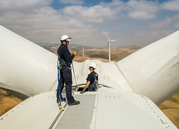 Wind fills Gamesa sails