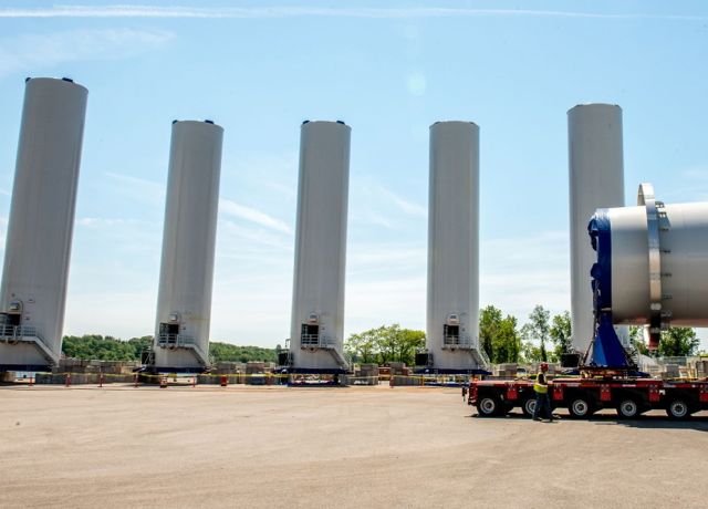 GE towers ready for Block Island