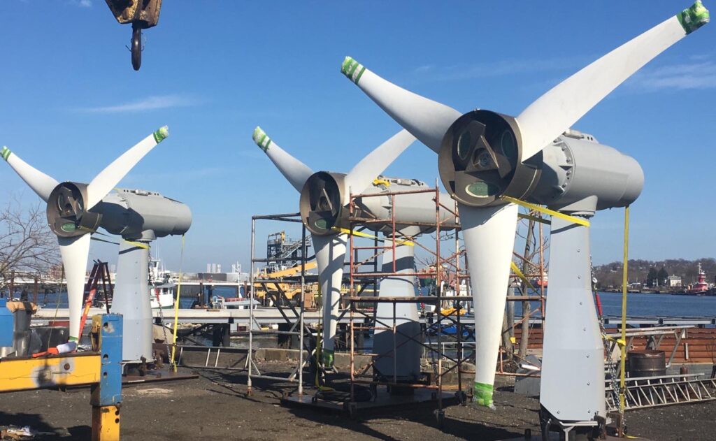 Verdant Power's Gen5 Free Flow System turbines are almost ready for installation at Roosevelt Island Tidal Energy Project site later this year