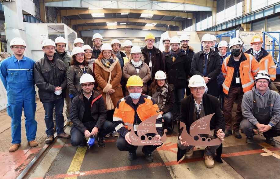 First steel cut for Gode Wind 3 substation First steel cut for Gode Wind 3 substation