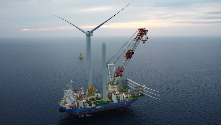 First turbine installed at Hai Long offshore wind farm