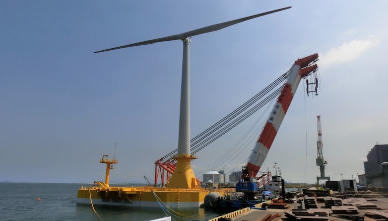 Japan floats offshore wind task force Japanese floater spins into action
