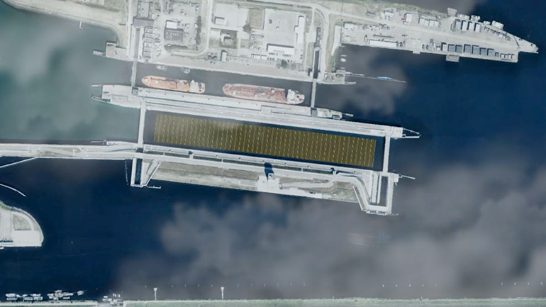 Solar floaters delivered for HKN
