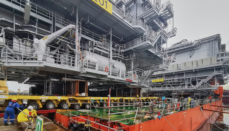 Hornsea 2 topsides loaded out in Singapore Hornsea 2 topsides loaded out in Singapore