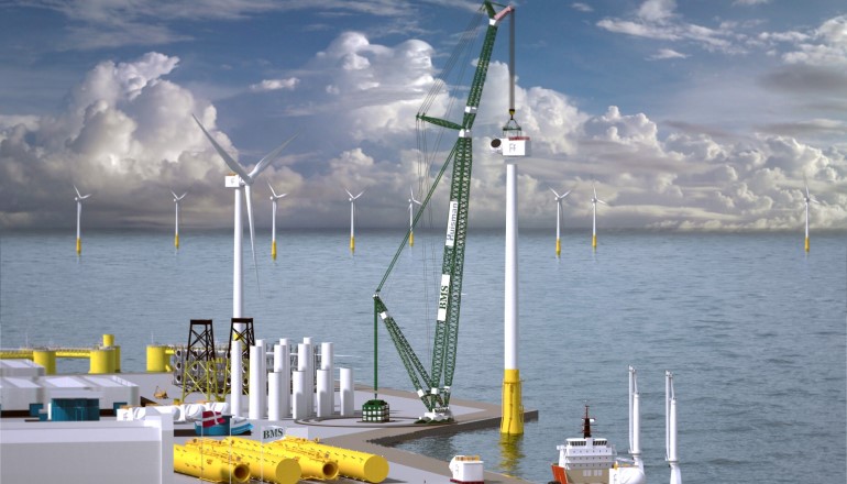 Huisman to deliver giant wind crane for Dutch outfit BMS Huisman to deliver giant wind crane for Dutch outfit BMS