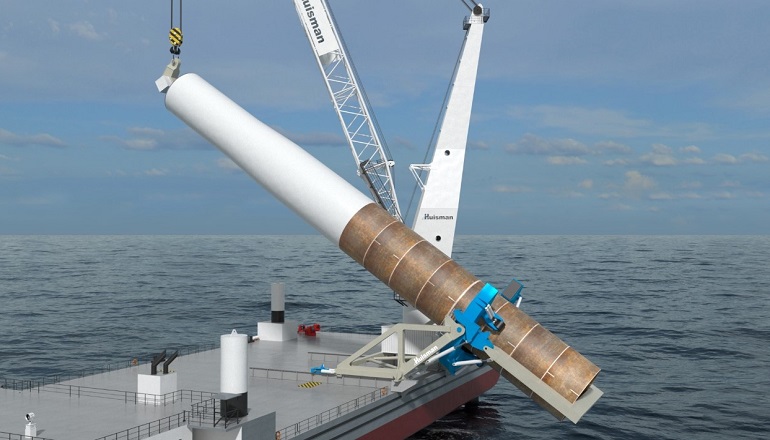 Huisman wins order for monopile gripper Huisman wins order for monopile gripper