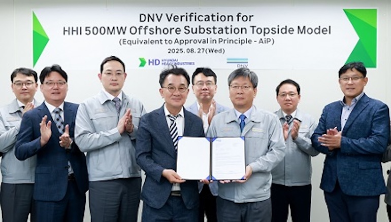 Hyundai gets DNV nod for offshore substation
