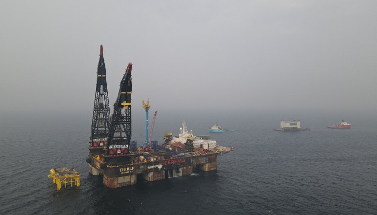 Heerema installs Baltic Eagle substation topside