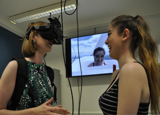 Students take virtual steps