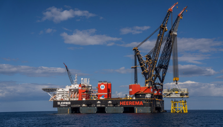 Inch Cape installs offshore substation Inch Cape installs offshore substation