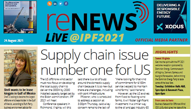 IPF 21: Supply chain issue number one for US