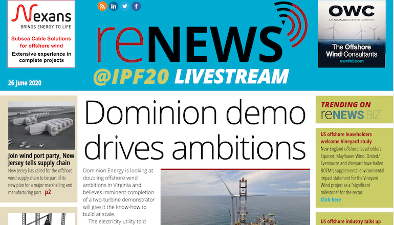 IPF20: Dominion demo drives ambitions IPF20: Dominion demo drives ambitions