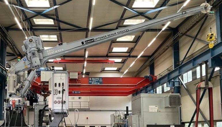 KenzFigee delivers up-tower crane for turbine gearbox O&M KenzFigee delivers up-tower crane for turbine gearbox O&M