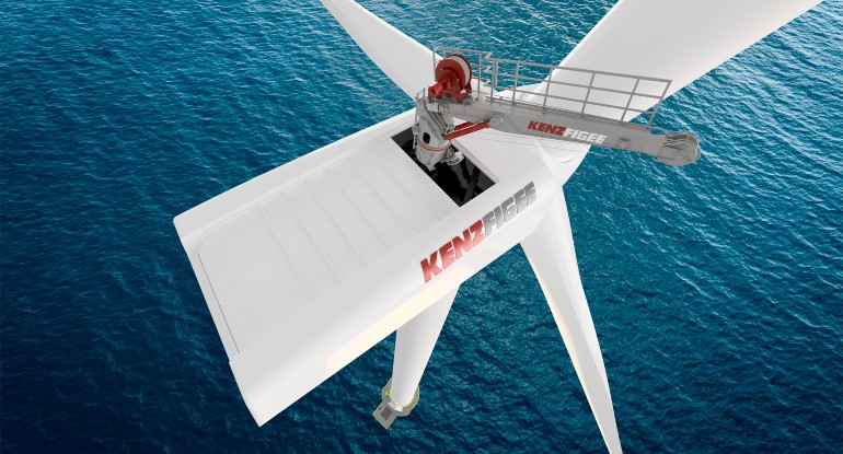 Hamburg 2022: KenzFigee to launch offshore up-tower crane