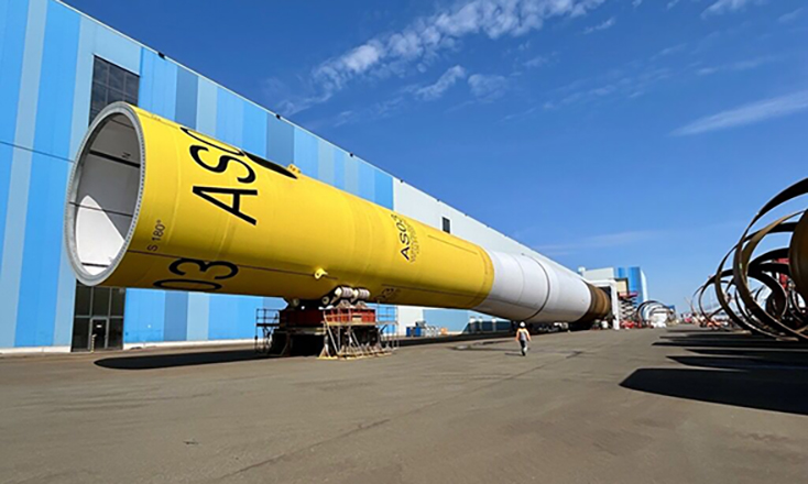 Steelwind rolls out its largest-ever monopile Steelwind rolls out its largest-ever monopile