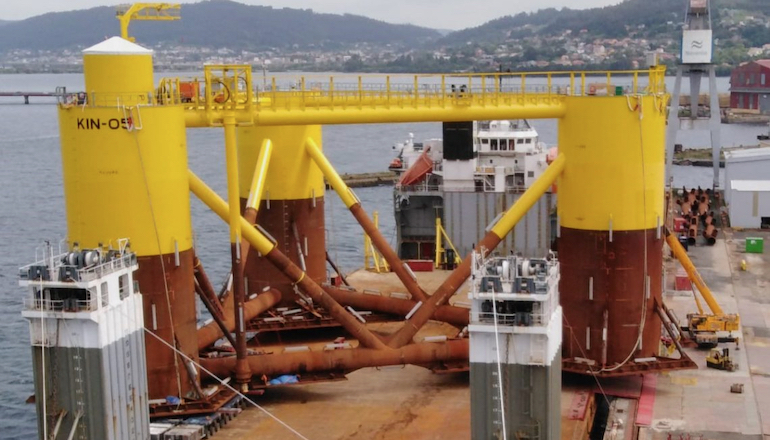 Navantia to set up UK base The Navantia-Windar joint venture has shipped the last floating platform for the Kincardine offshore wind farm in Scotland from the Fene yard in Spain