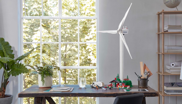Lego greens bricks for Vestas build