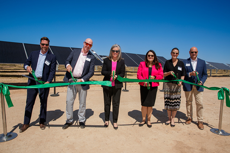 Ribbon cut at Arizona solar giant