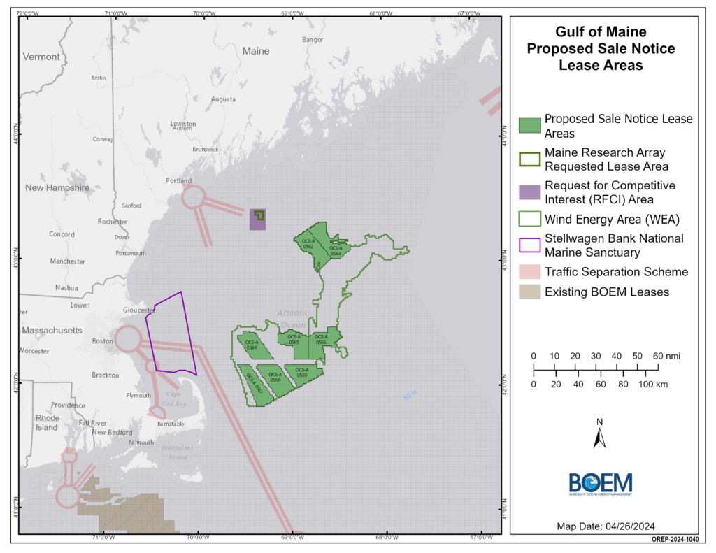 US unveils 18GW of new offshore wind lease areas