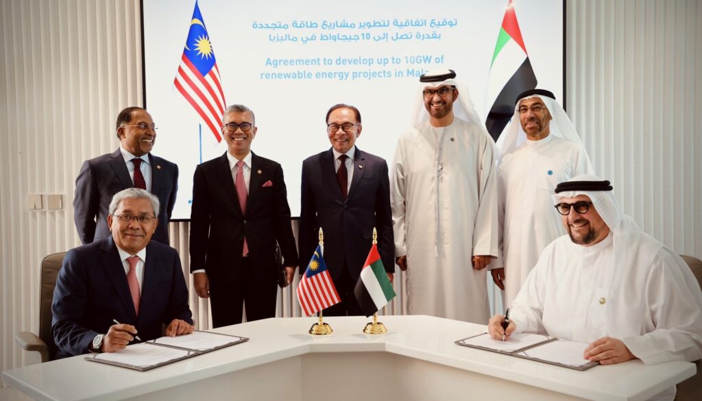 Masdar signs 10GW Malaysian MoU Masdar signs 10GW Malaysian MoU