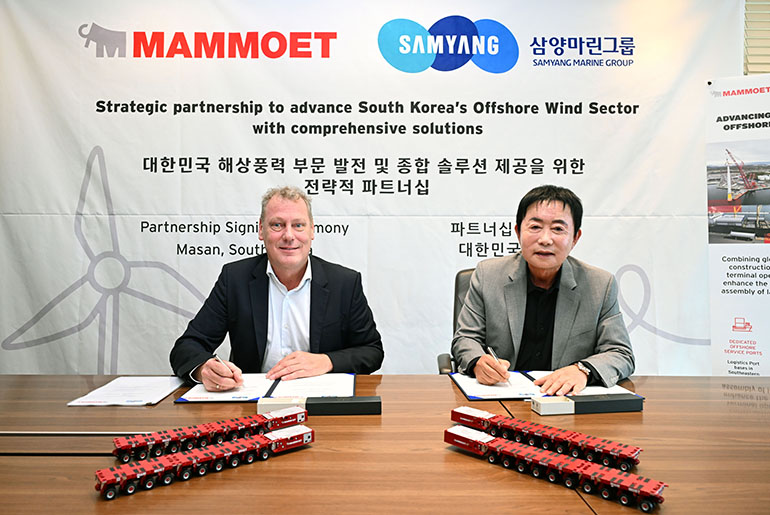 Mammoet, Samyang team up on Korean ports Mammoet