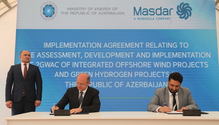Masdar inks 4GW Azerbaijan development deal Masdar