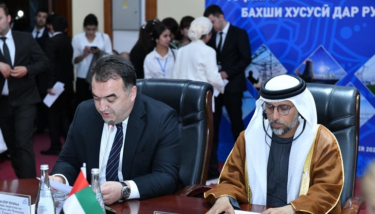 Masdar JV enters MoU with Tajikistan Masdar JV enters MoU with Tajikistan