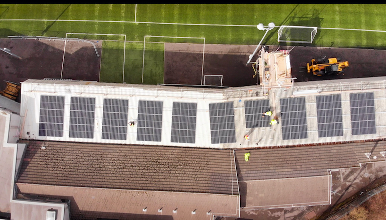 WATCH: Welsh football team greens stadium WATCH: Welsh football team greens stadium