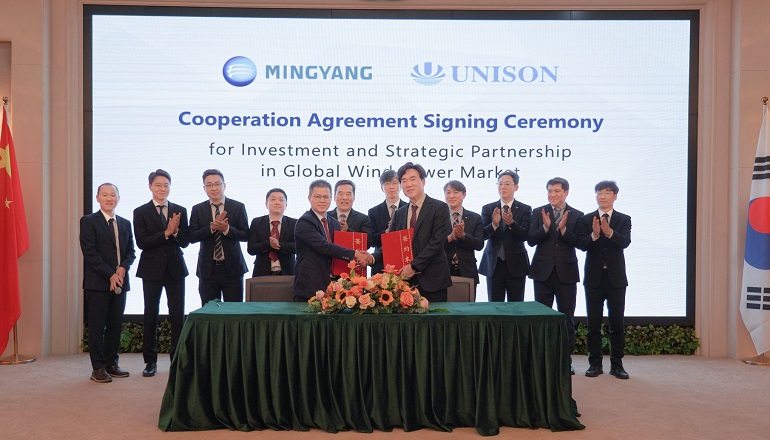 Mingyang, Unison forge South Korean wind partnership Mingyang