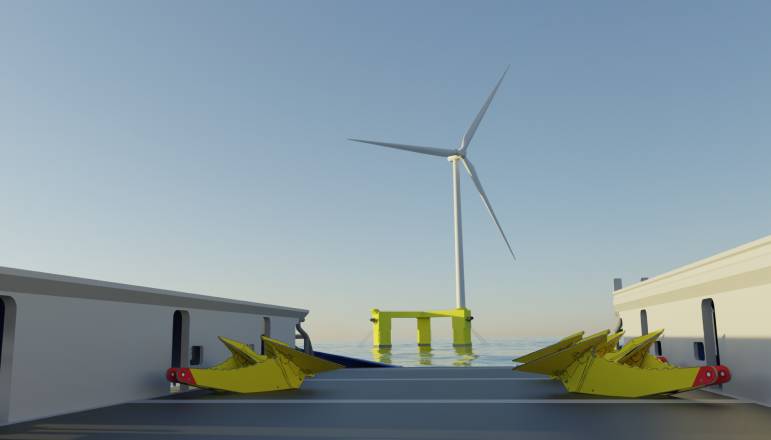 UK funds design for new class of floating wind vessels