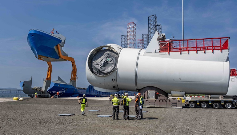 First NnG nacelles arrive at Port of Dundee First NnG nacelles arrive at Port of Dundee