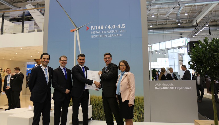 Nordex giant aces TUV SUD tests