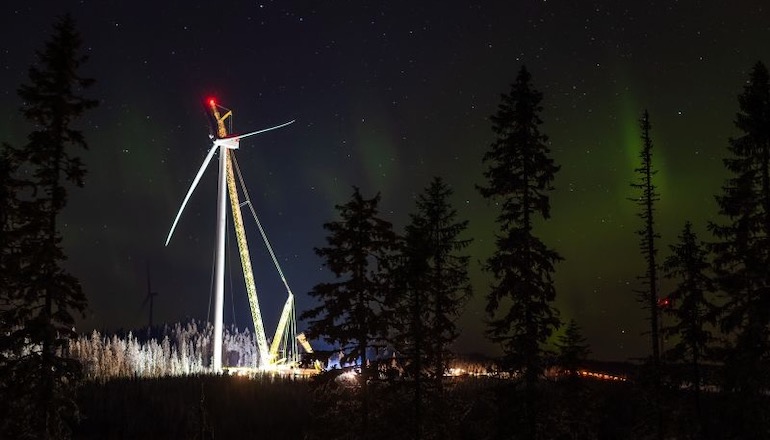 Energy Infrastructure Partners has installed the last of 114 turbines at the Nysater wind farm in Sweden