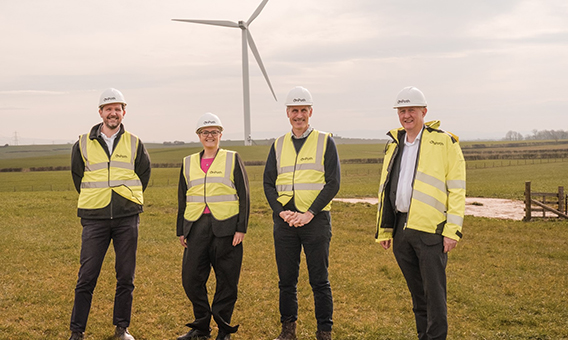 UK energy policy leader visits Heysham South wind farm UK energy policy leader visits Heysham South wind farm