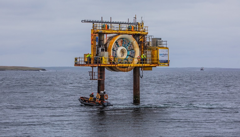 Ocean Kinetics and Green Marine successfully complete the decommissioning of OpenHydro's pioneering tidal energy platform at the European Marine Energy Centre (EMEC) in Orkney