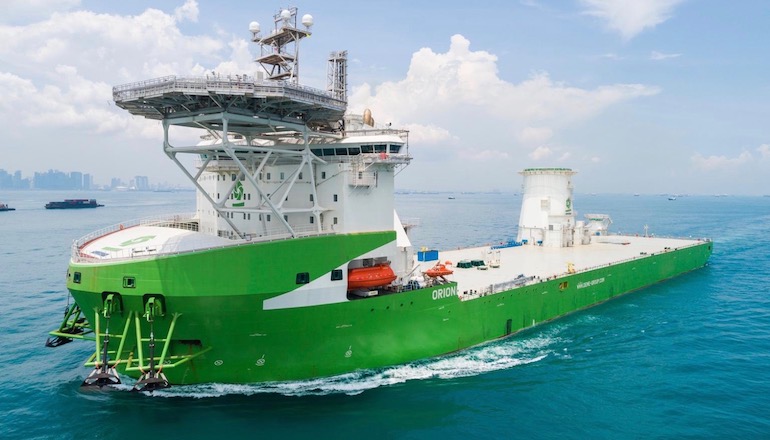 DEME Orion sails to Europe